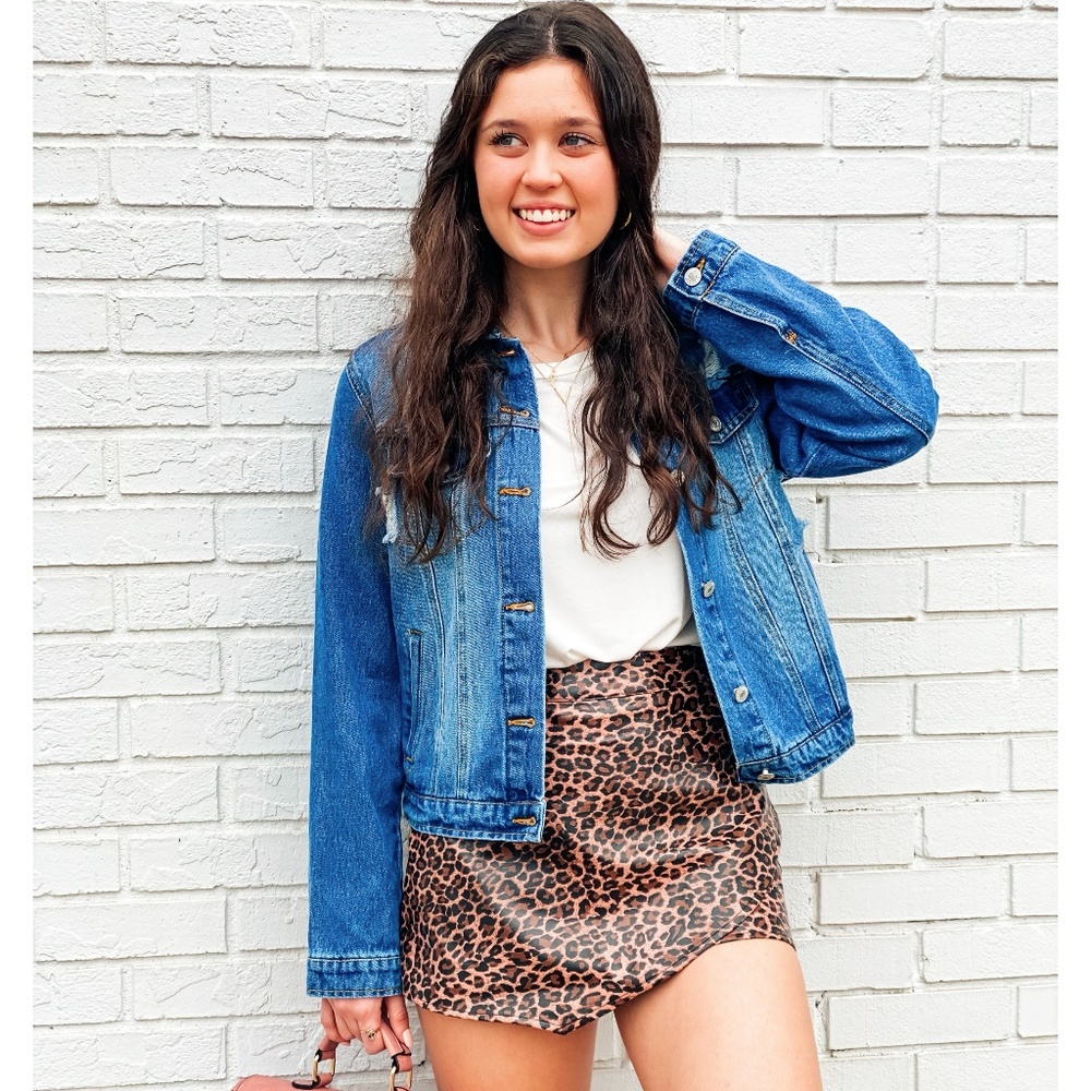 Distressed Denim Jacket